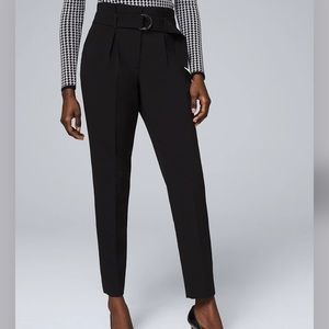 White House black market high waisted crepe tapered ankle pants nwt